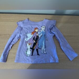 3T Frozen Kids Long Sleeve Shirt - Purple